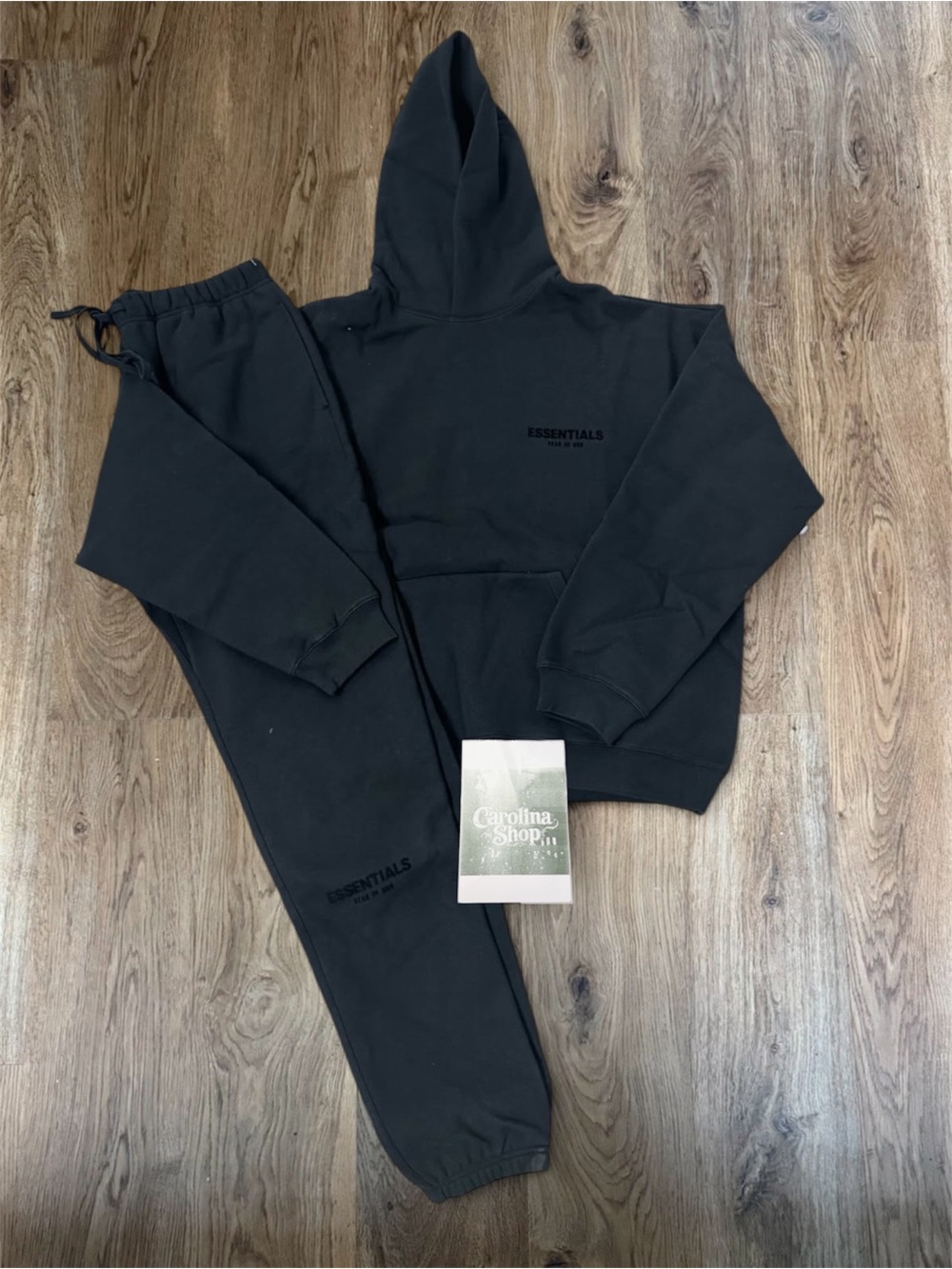 Fear of God Essentials Black Sweatpants & Hoodie Set ⚫️